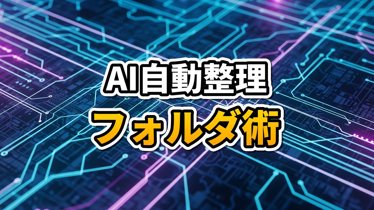 AIエージェントによるフォルダ自動整理のイメージ