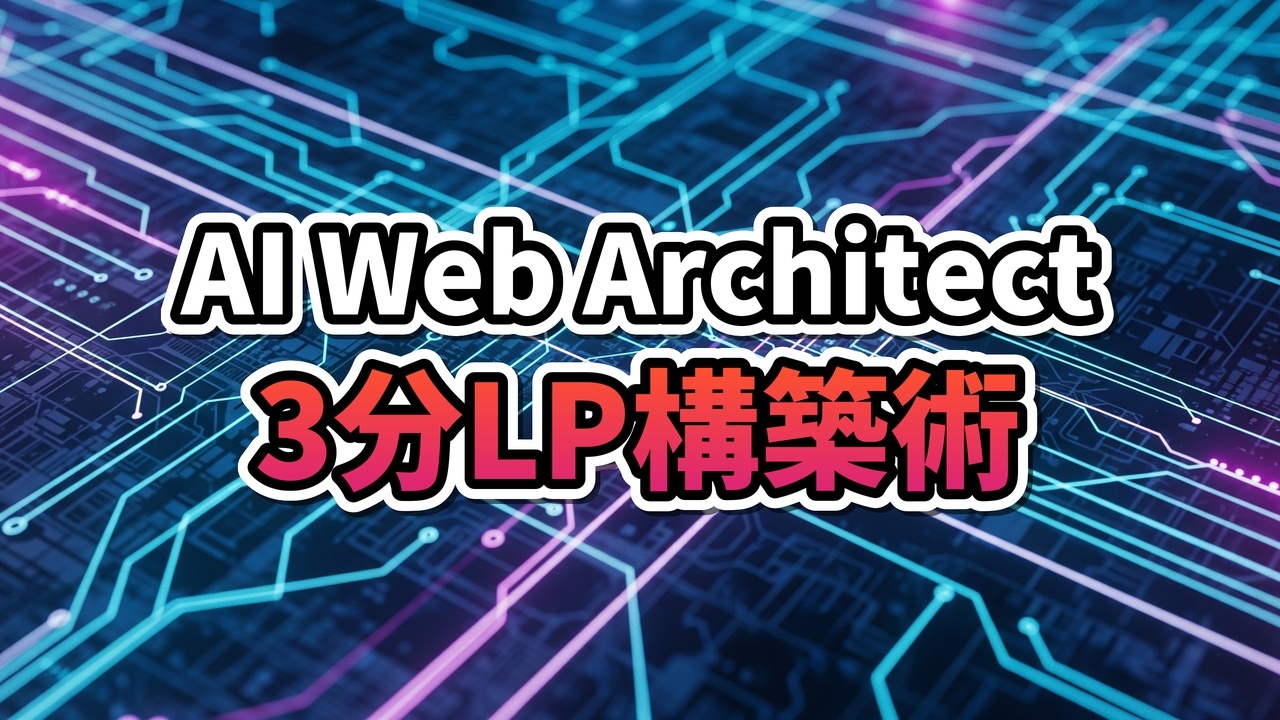 AI Web ArchitectとGemini 3 Proを使用したLP構築ワークフローの実演画面