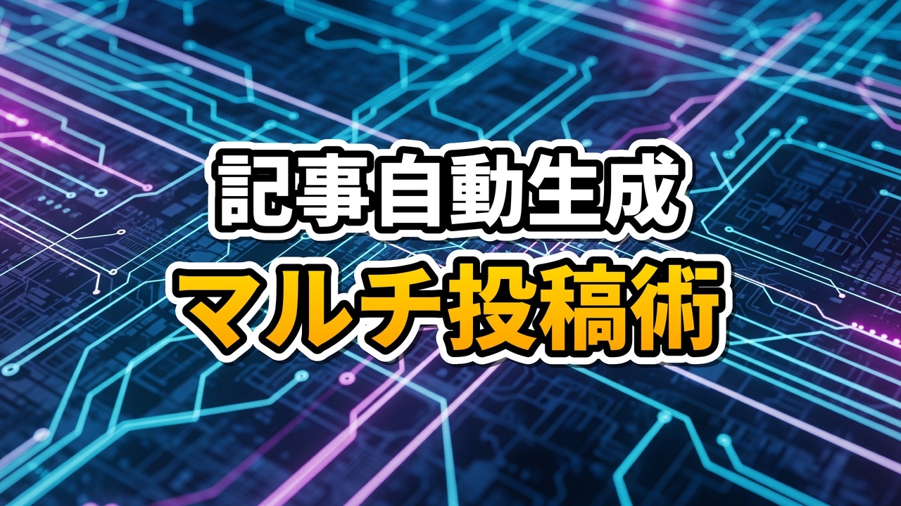 AI Web Architectを使用してNoteとアメブロの記事を自動生成する画面