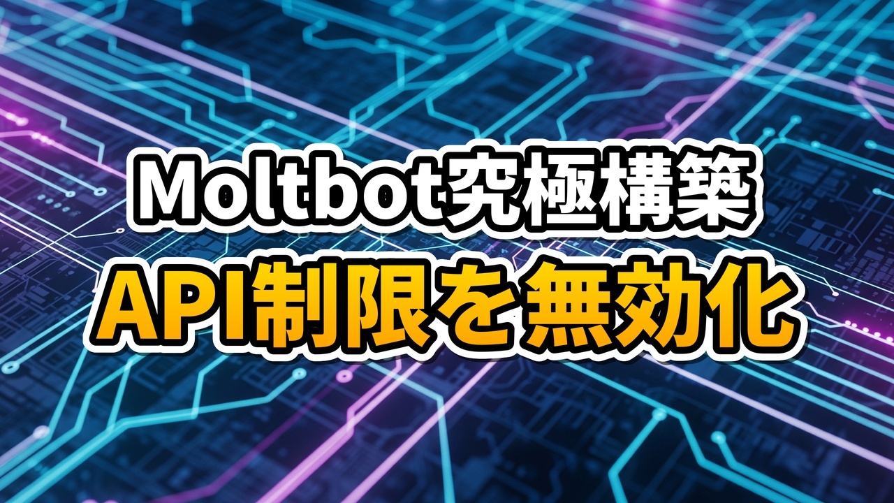 Moltbot（Clawdbot）の導入、Dドライブ集約、APIローテーションの完全ガイド